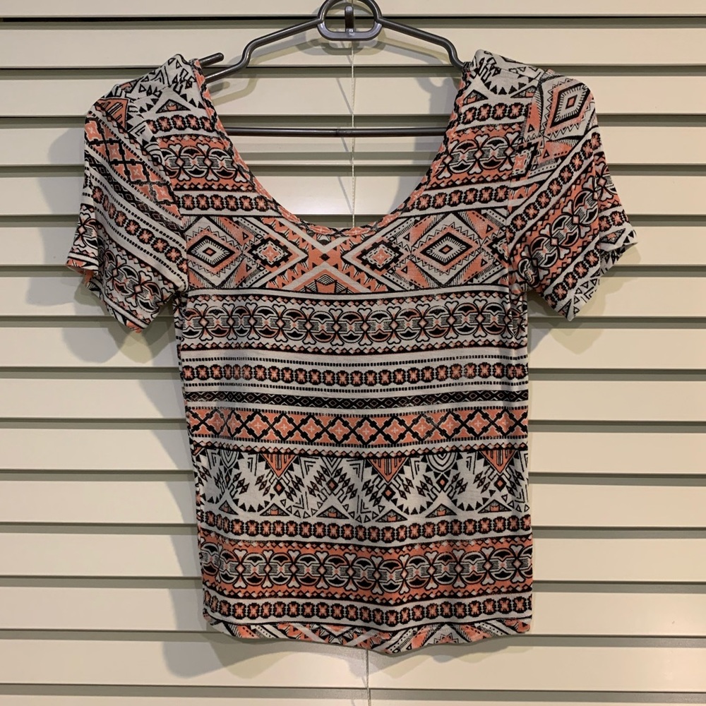 Aeropostale Tribal Print Crop Top